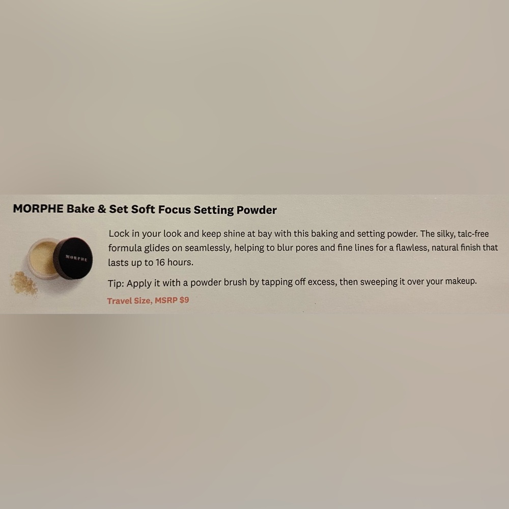 🆕MORPHE|Bake & Set Soft Focus Setting Powder - Picture 7 of 7